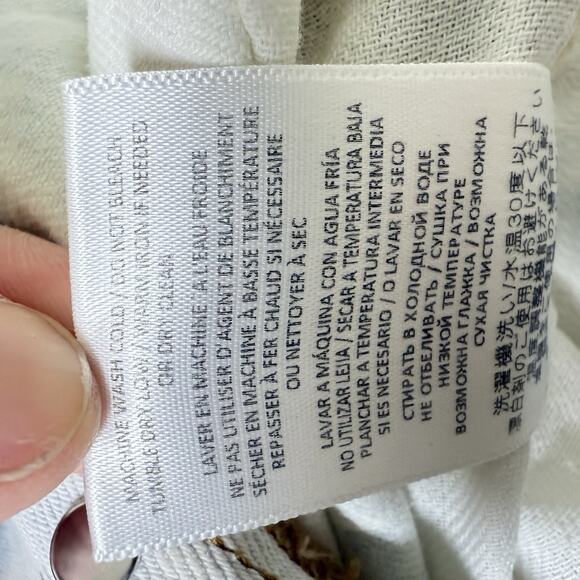 RE/DONE 7 High Rise Jean Shorts Sunbleach Denim Button Fly Size 32 NWT - Picture 4 of 7